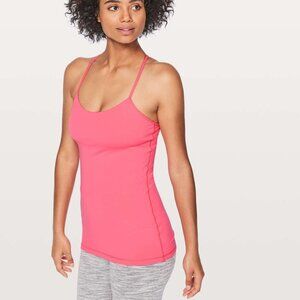 Lululemon Power Pose Tank Flash Light Tone Size 8